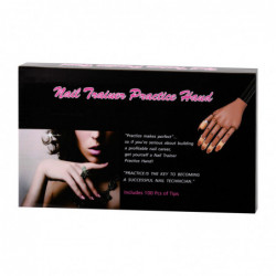 2RĘKA DŁOŃ DO ĆWICZEŃ NAUKI MANICURE PAZNOKCIE TIPS 95
