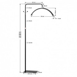 2Lampa zabiegowa Glow MX6 do rzęs czarna