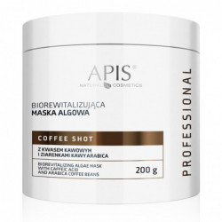 2Apis Coffee Shot Biorewitalizująca maska algowa z kwasem kawowym i ziarenkami kawy 200 g