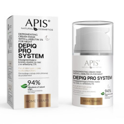 2APIS DEPIQ PRO SYSTEM Depigmentująca kremo-maska na noc z α-arbutyną 1%, 50 ml