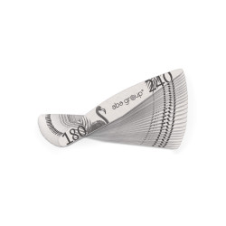 2Aba Group Pilnik do paznokci PÓŁKSIĘŻYC 180/240 STANDARD - FLAMING, 25 sztuk