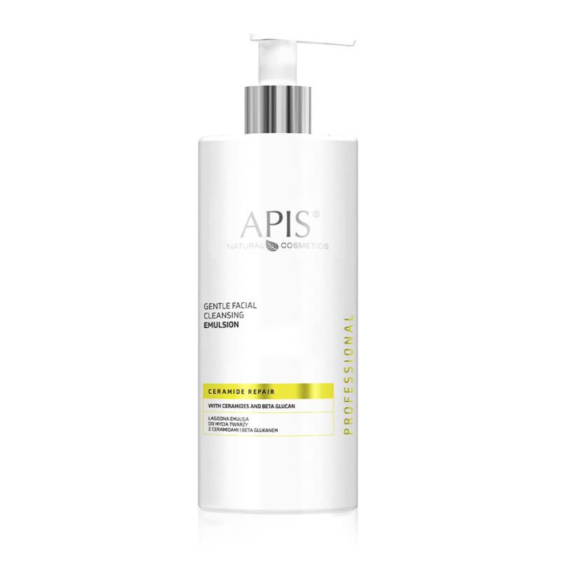 Apis CERAMIDE REPAIR Łagodna emulsja do mycia twarzy z ceramidami i beta glukanem 500 ml