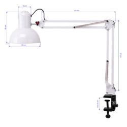 2Lampa na biurko PiX 314 biała