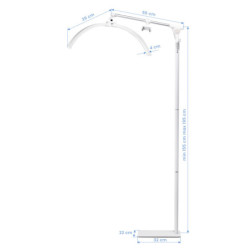 2Lampa zabiegowa do rzęs GLOW FX07 biała
