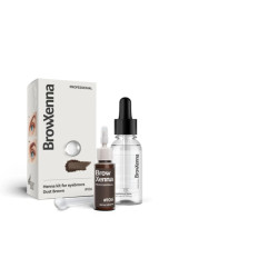 2BrowXenna 106 Dust Brown Henna Pudrowa + Baza