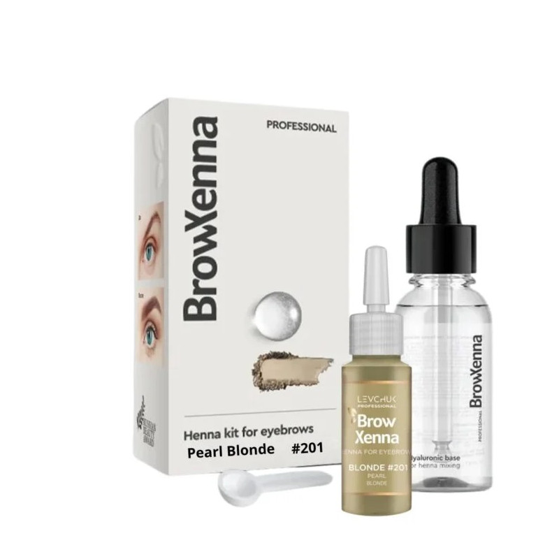 BrowXenna 201 Pearl Blond Henna Pudrowa + Baza