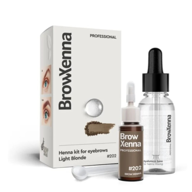 BrowXenna 202 Light Blond Henna Pudrowa + Baza