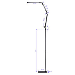 2Lampa zabiegowa LED Yoga 22W czarna
