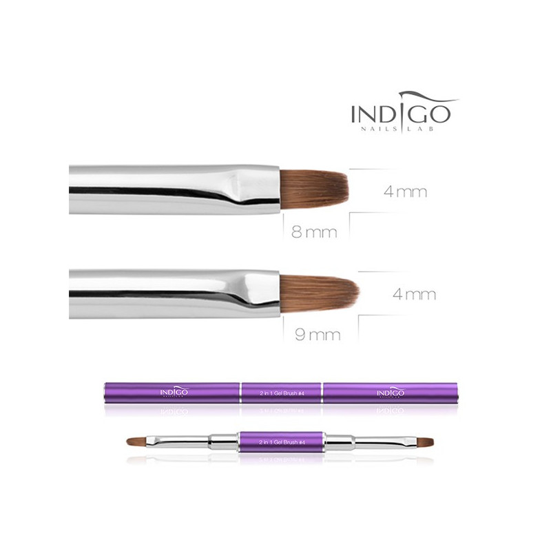 Indigo 2 w 1 Gel Brush no. 4