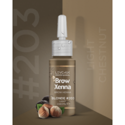 2BrowXenna 203 Light Chestnut Henna Pudrowa + Baza