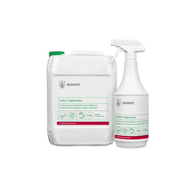 Medisept Velox foam 1l atomizer Dezynfekcja powierzchni